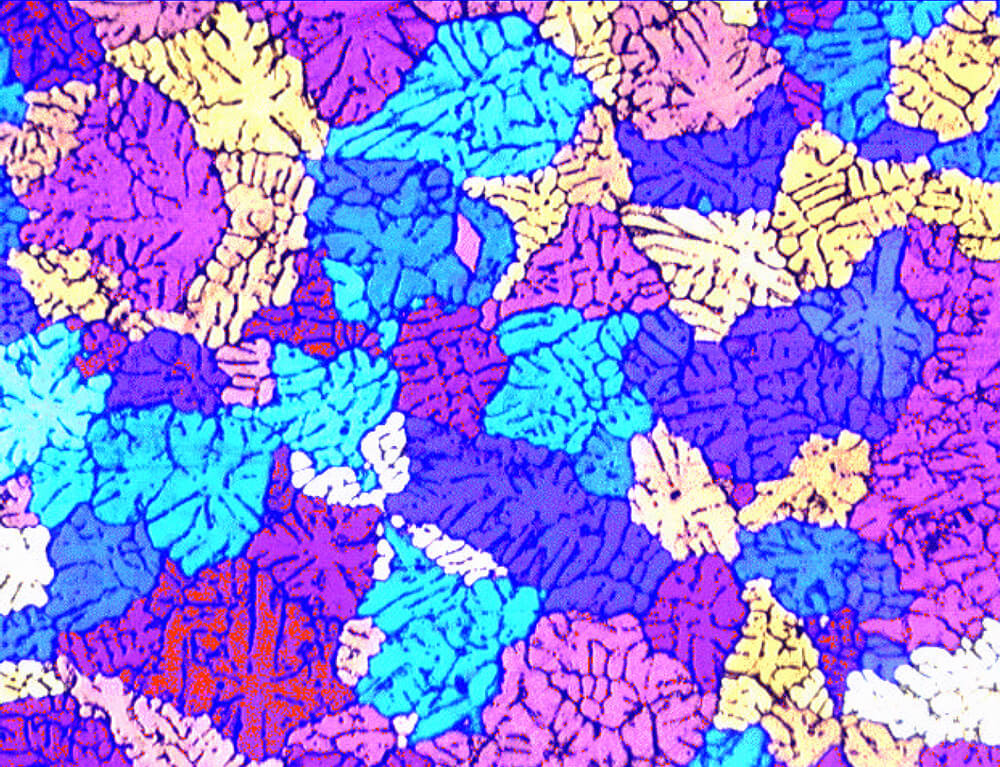 Grain size analysis in aluminum alloy | Clemex