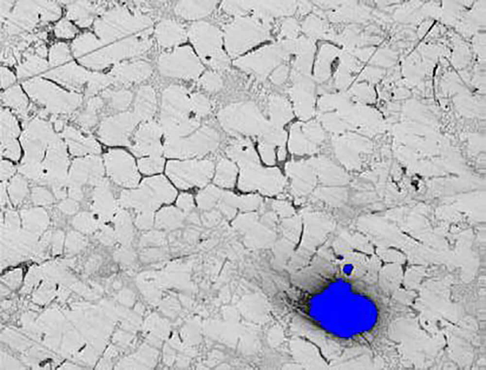 Porosity analysis in aluminum | Clemex